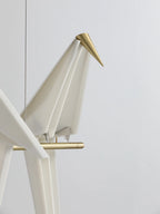 Paper Crane Bird LED Chandelier