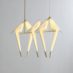 Paper Crane Bird LED Chandelier