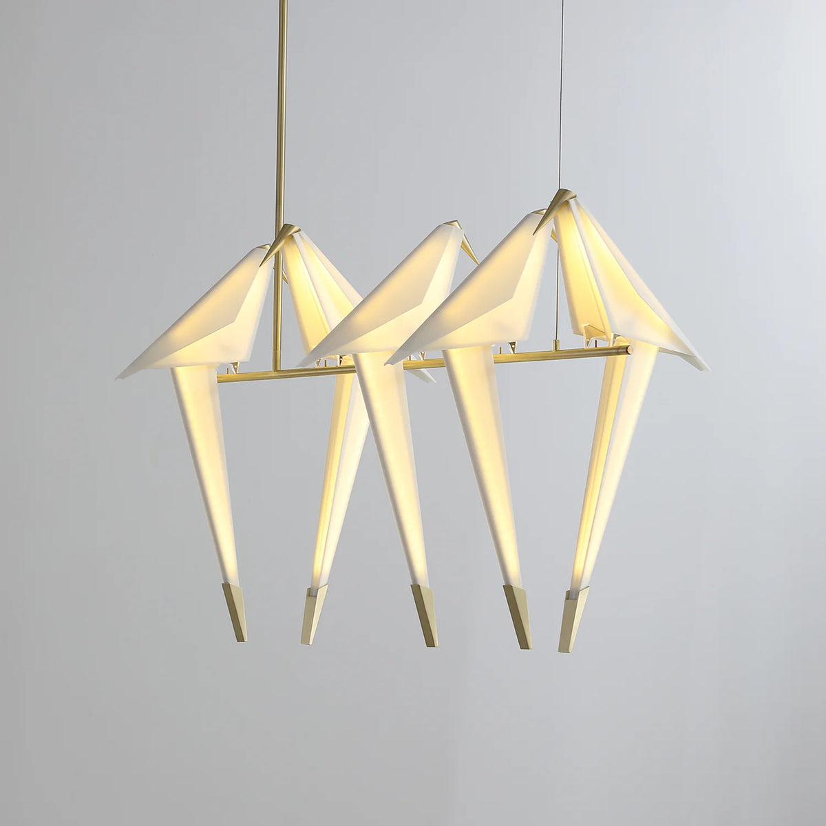 Paper Crane Bird LED Chandelier