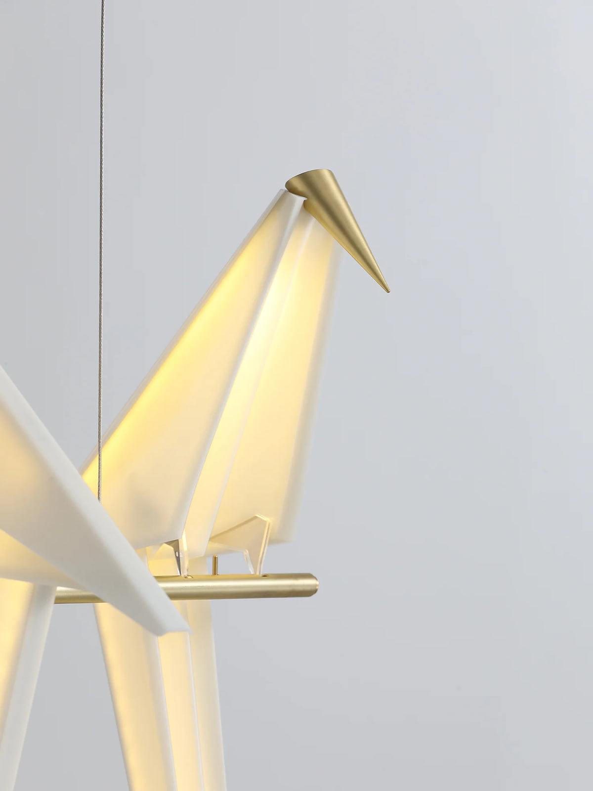 Paper Crane Bird LED Chandelier