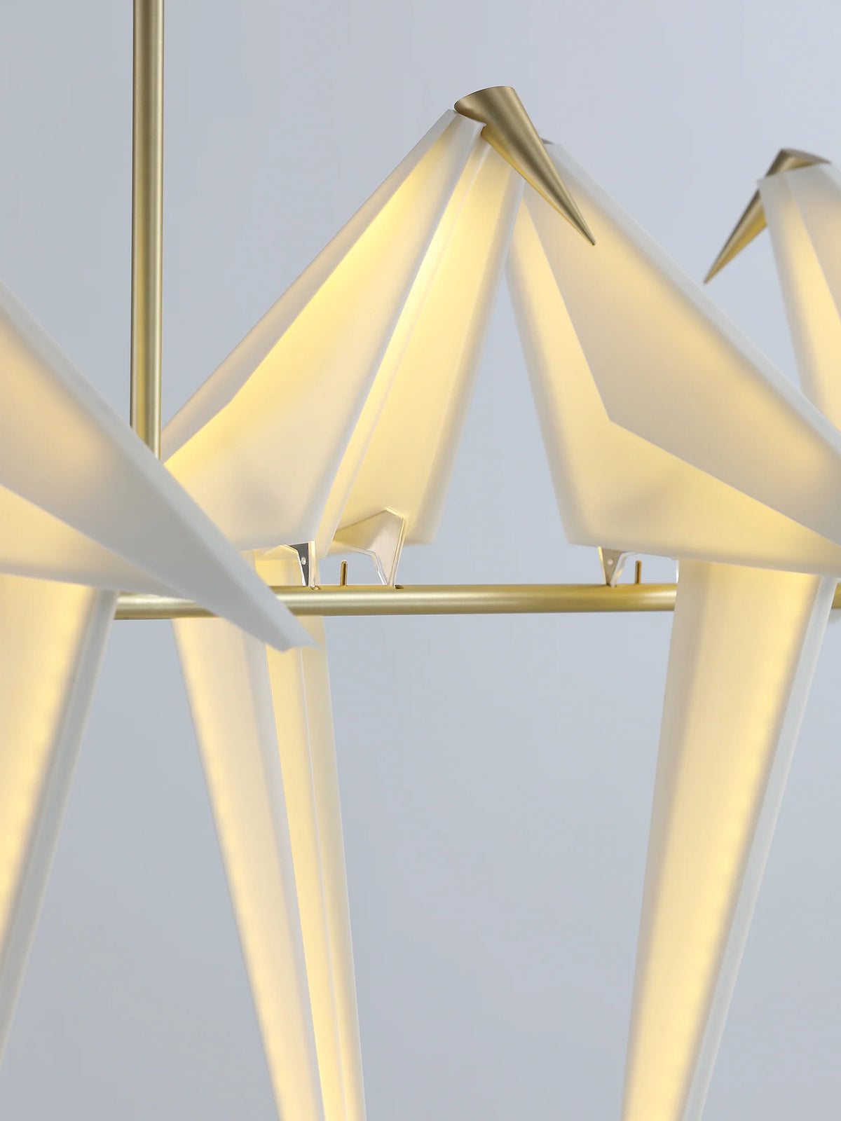 Paper Crane Bird LED Chandelier