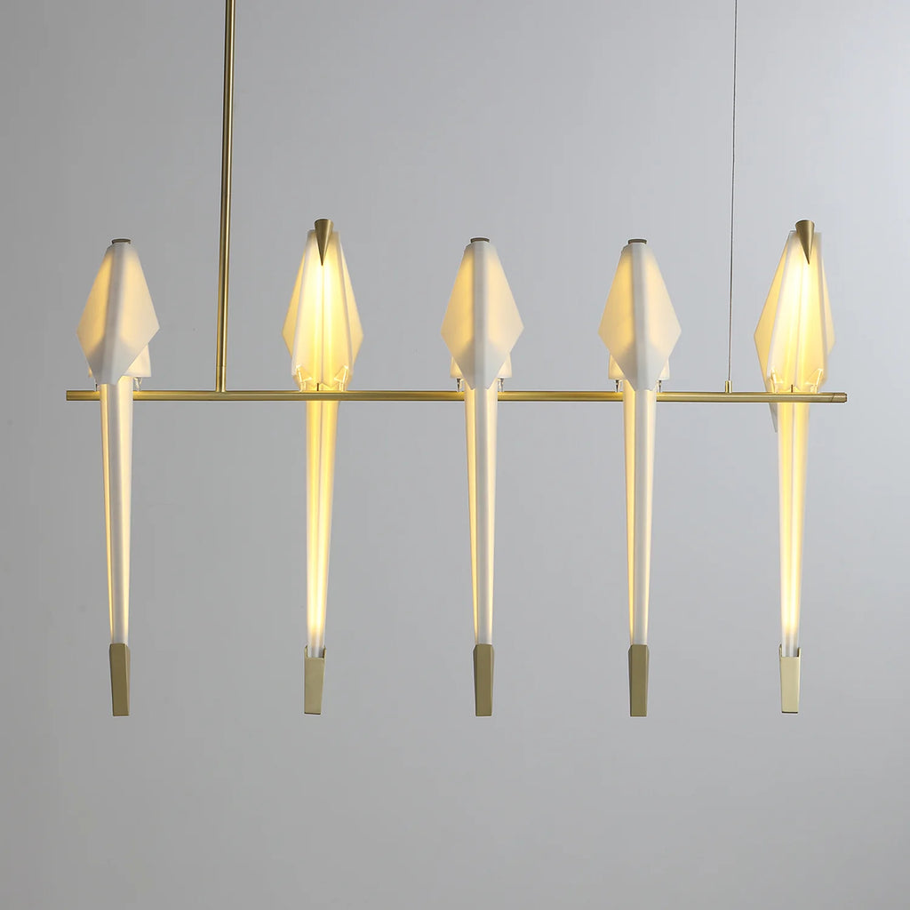 Paper Crane Bird LED Chandelier