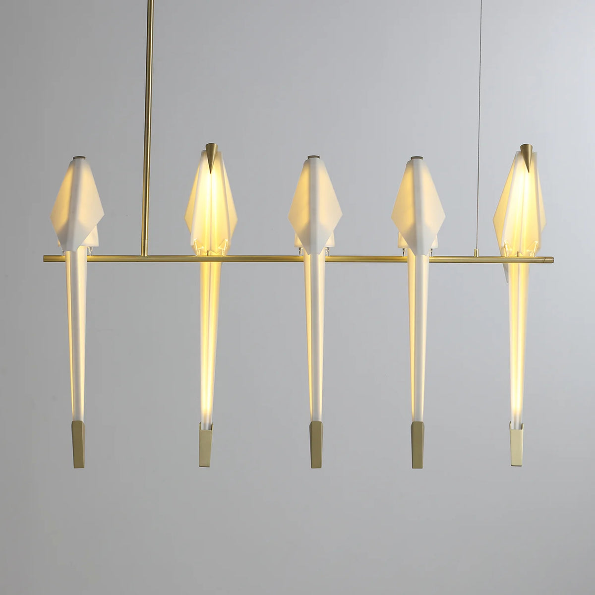 Paper Crane Bird LED Chandelier