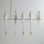 Paper Crane Bird LED Chandelier