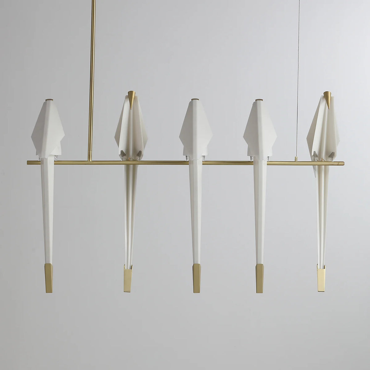 Paper Crane Bird LED Chandelier