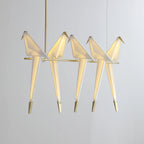 Paper Crane Bird LED Chandelier