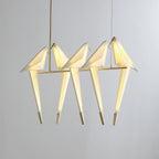 Paper Crane Bird LED Chandelier