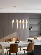 Paper Crane Bird LED Chandelier
