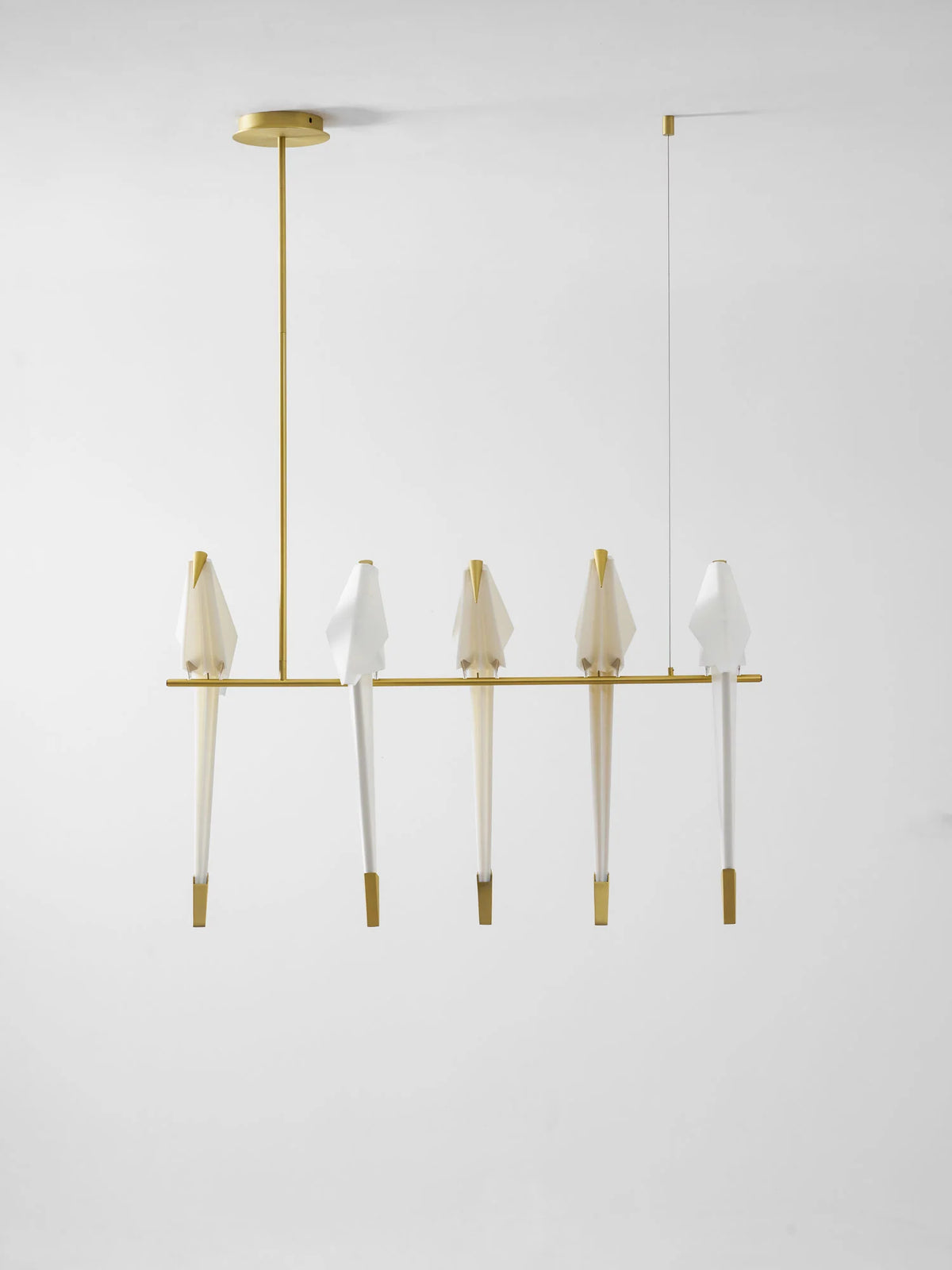 Paper Crane Bird LED Chandelier