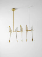 Paper Crane Bird LED Chandelier