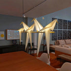 Paper Crane Bird LED Chandelier