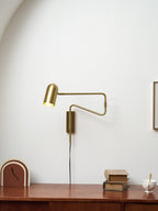 Adjustable Arm Plug In Wall Lamp