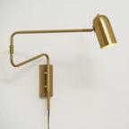 Adjustable Arm Plug In Wall Lamp