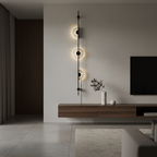Alabaster Vertical Plug-in Wall Sconce