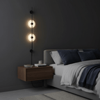 Alabaster Vertical Plug-in Wall Sconce