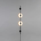 Alabaster Vertical Plug-in Wall Sconce