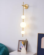 Vertical Globe Plug-in Wall Lamp