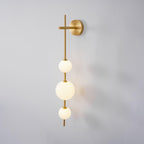 Vertical Globe Plug-in Wall Lamp