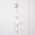 Vertical Globe Plug-in Wall Lamp