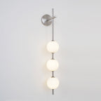 Vertical Globe Plug-in Wall Lamp