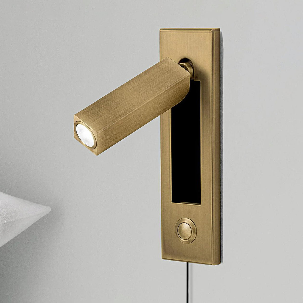 Embedded Bedside Plug-in Sconce