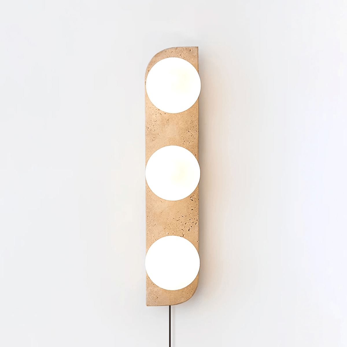 Elysian Travertine Plug-in Wall Light