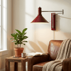 Cone Swing Arm Plug-in Wall Sconce