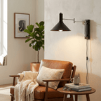 Cone Swing Arm Plug-in Wall Sconce