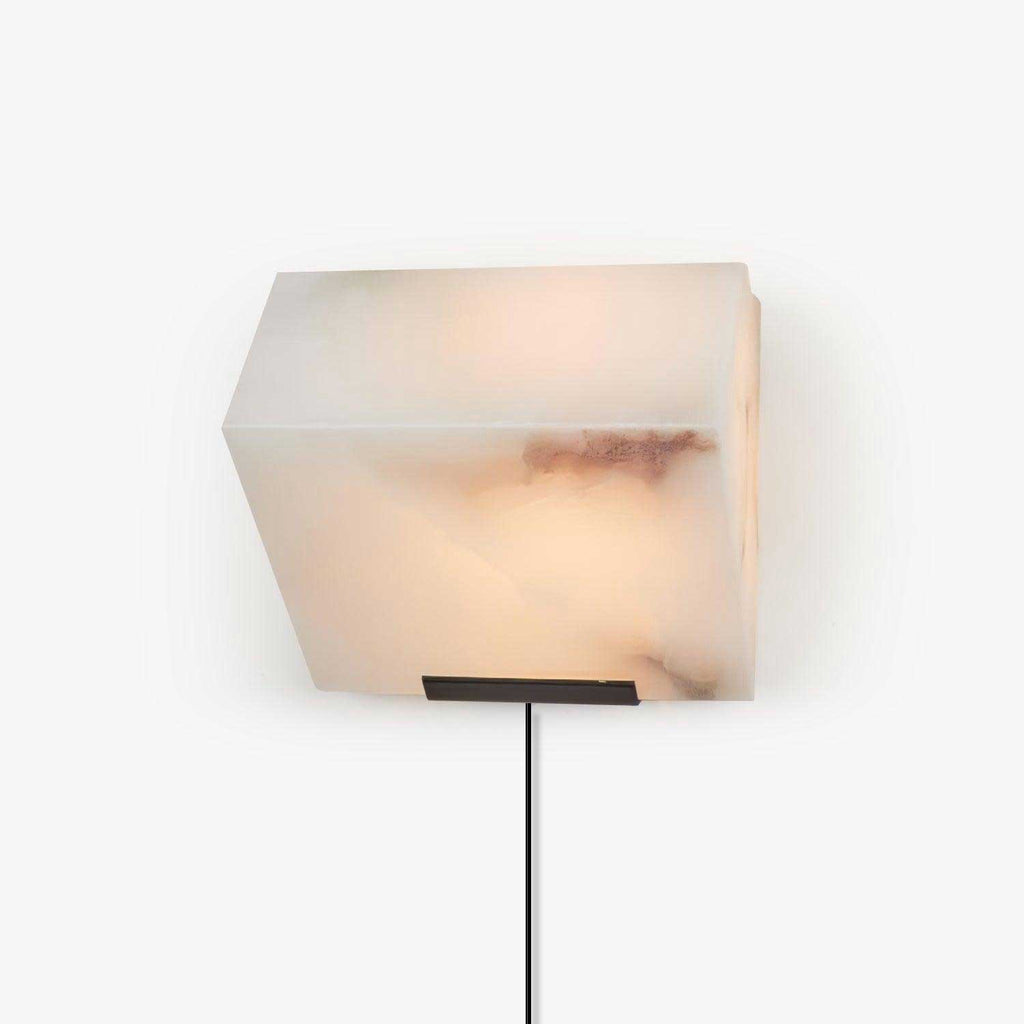 Alabaster Staircase Plug-in Wall Lamp