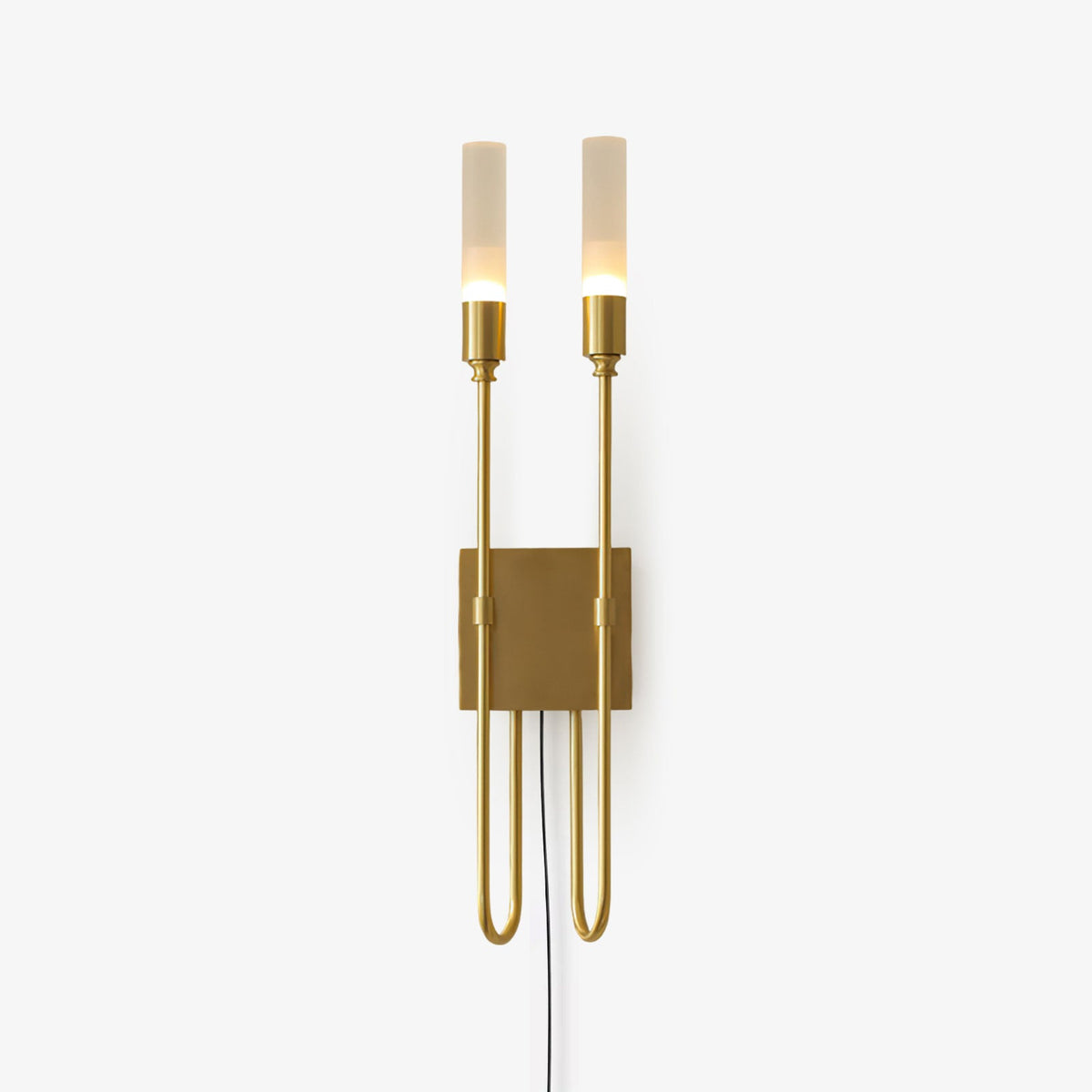 Double Arrow Plug-in Wall Sconce