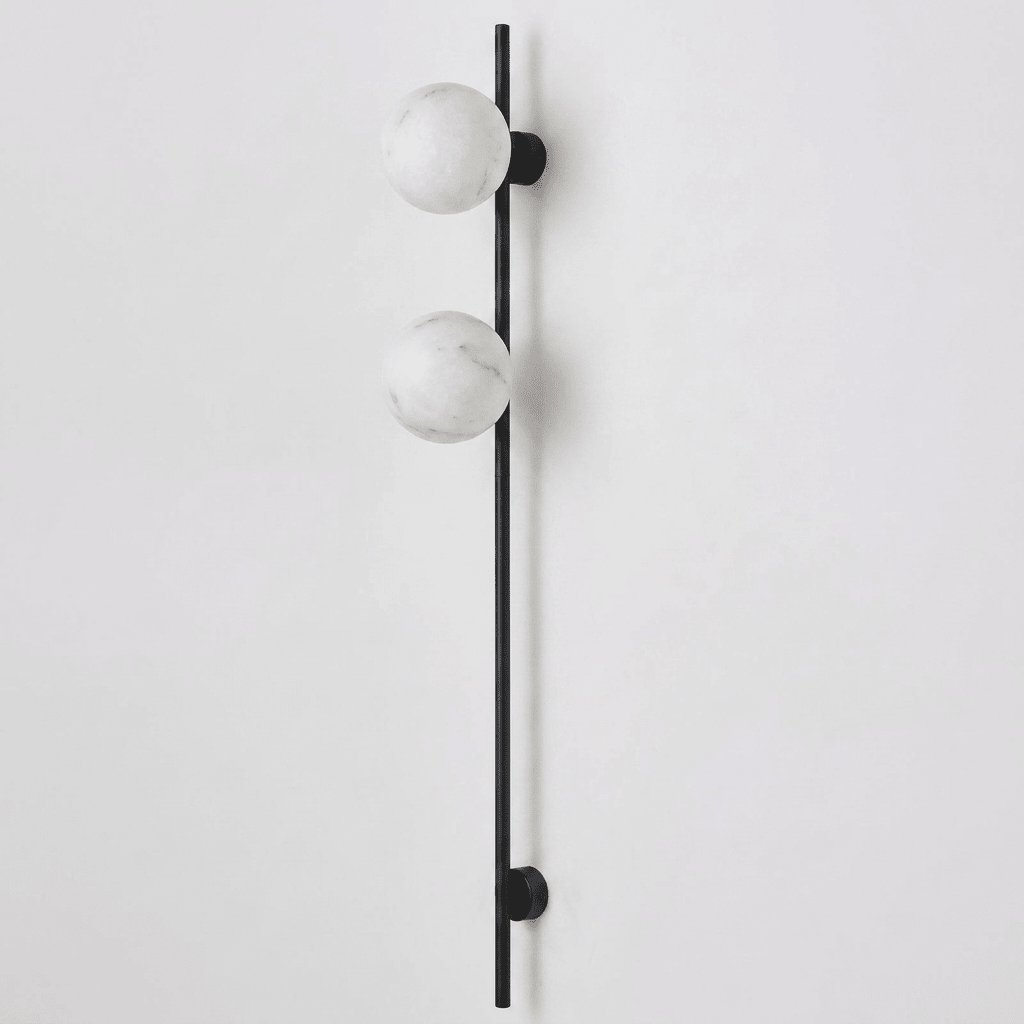 Liora Alabaster Double Globe Wall Sconce