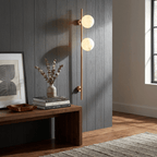 Liora Alabaster Double Globe Wall Sconce