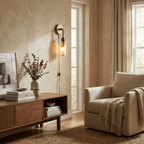 Harlin Alabaster Plug-in Wall Lamp