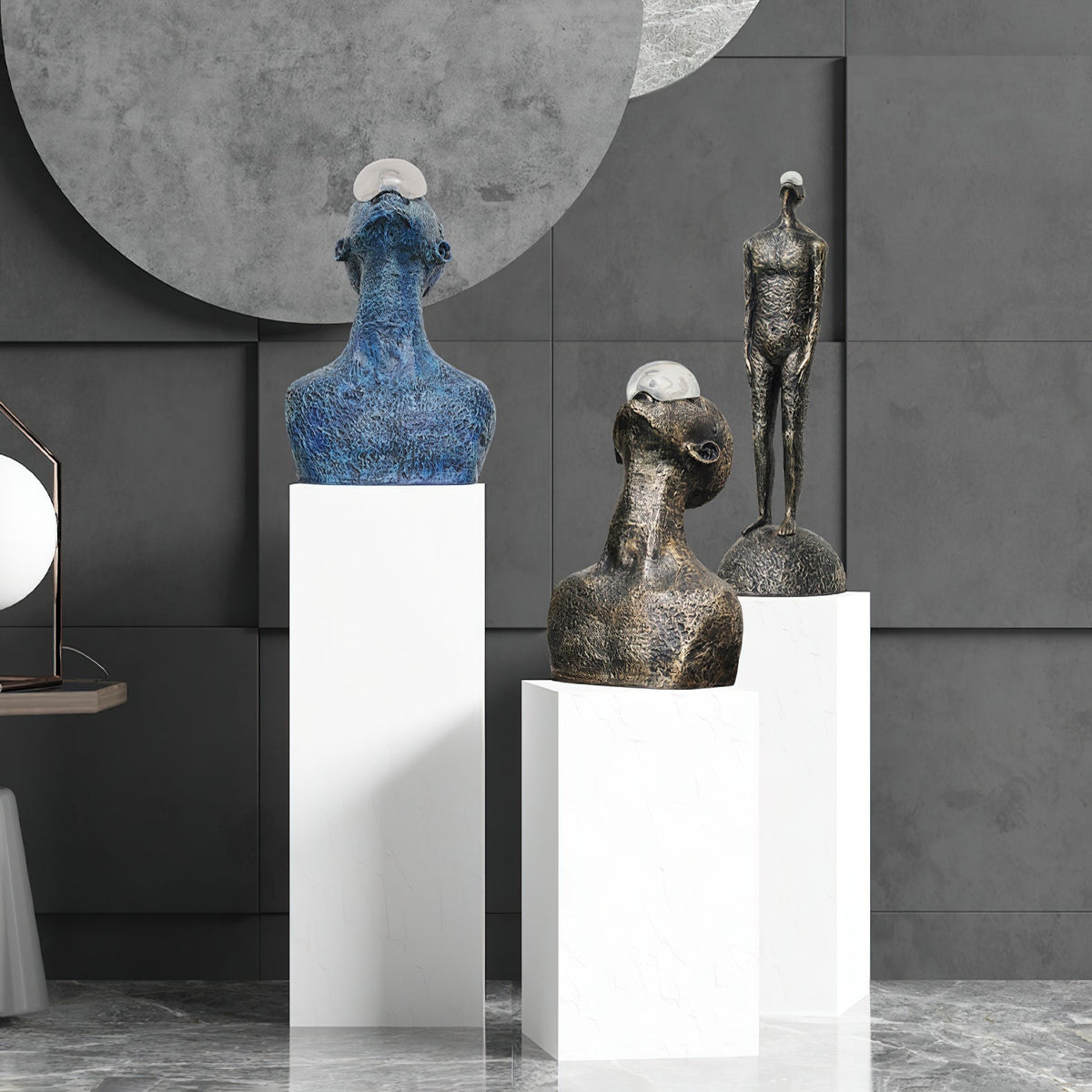 Atlas Guardian Sculpture Table Ornaments