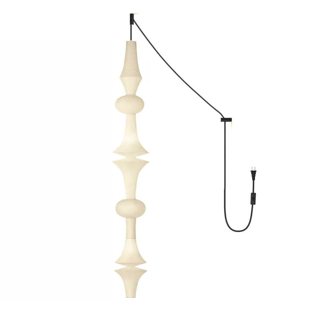 Washi Paper E Pendant Swag Light