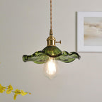 Glass Hibiscus Flower Swag Light