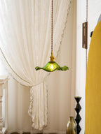 Glass Hibiscus Flower Swag Light
