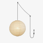 Washi Paper Pendant Swag Lamp