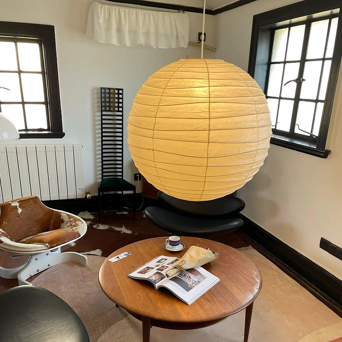 Washi Paper Pendant Swag Lamp