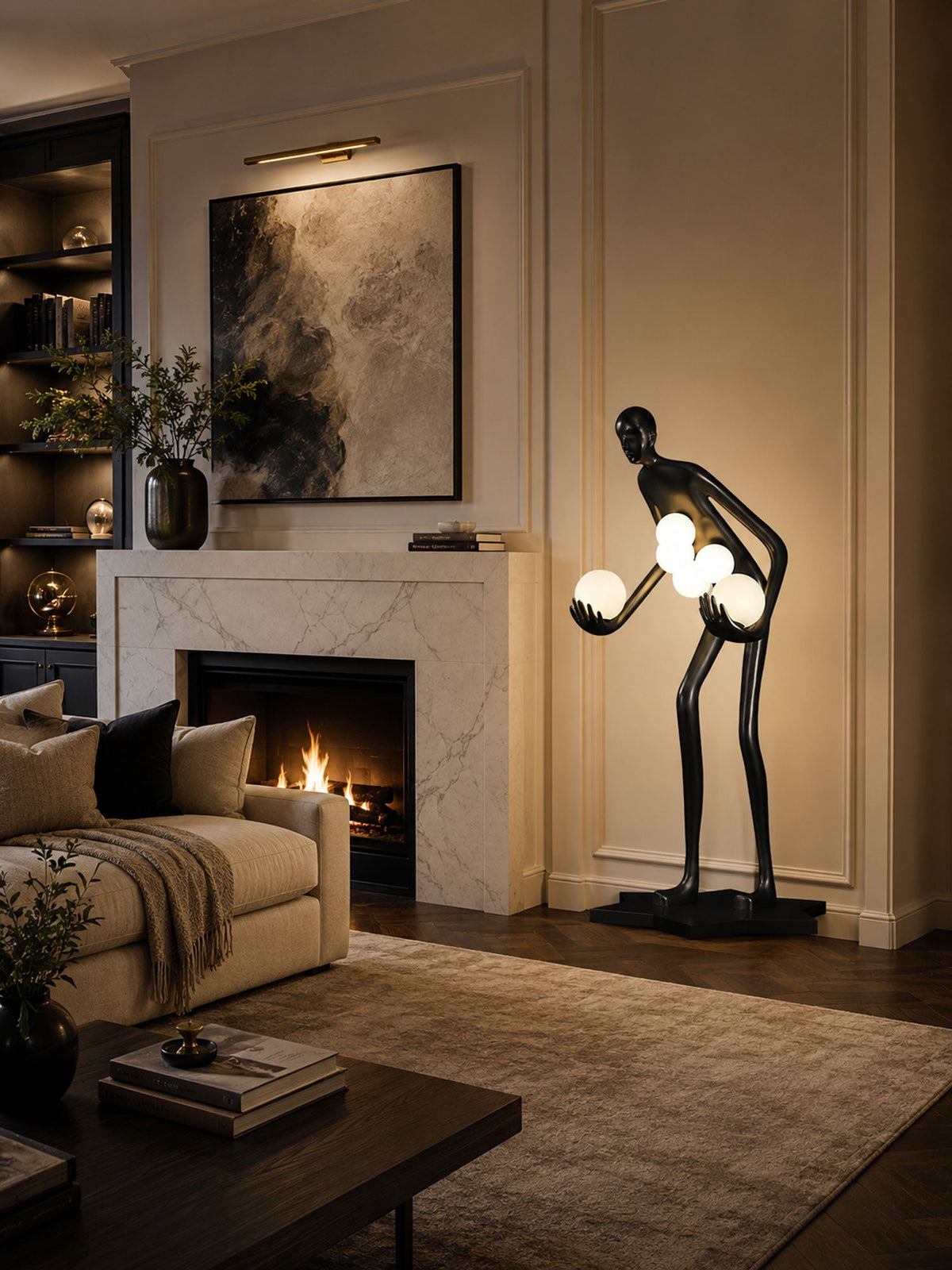 Celestial Guardian Sculpture Floor Lamp