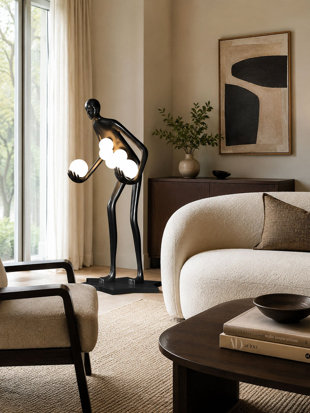 Celestial Guardian Sculpture Floor Lamp