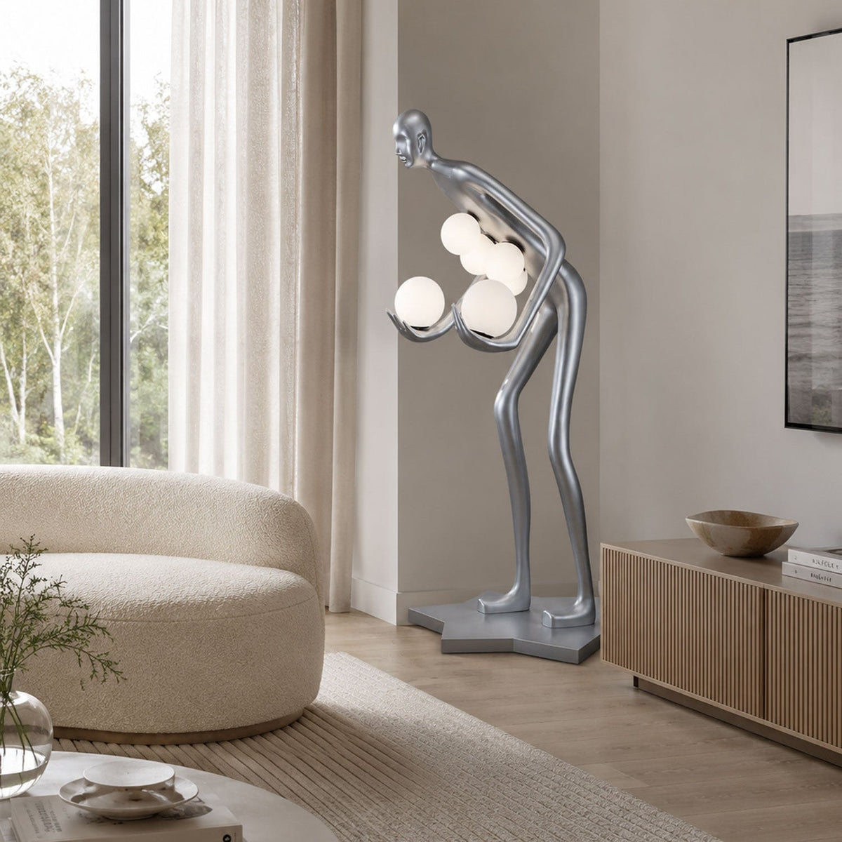 Celestial Guardian Sculpture Floor Lamp
