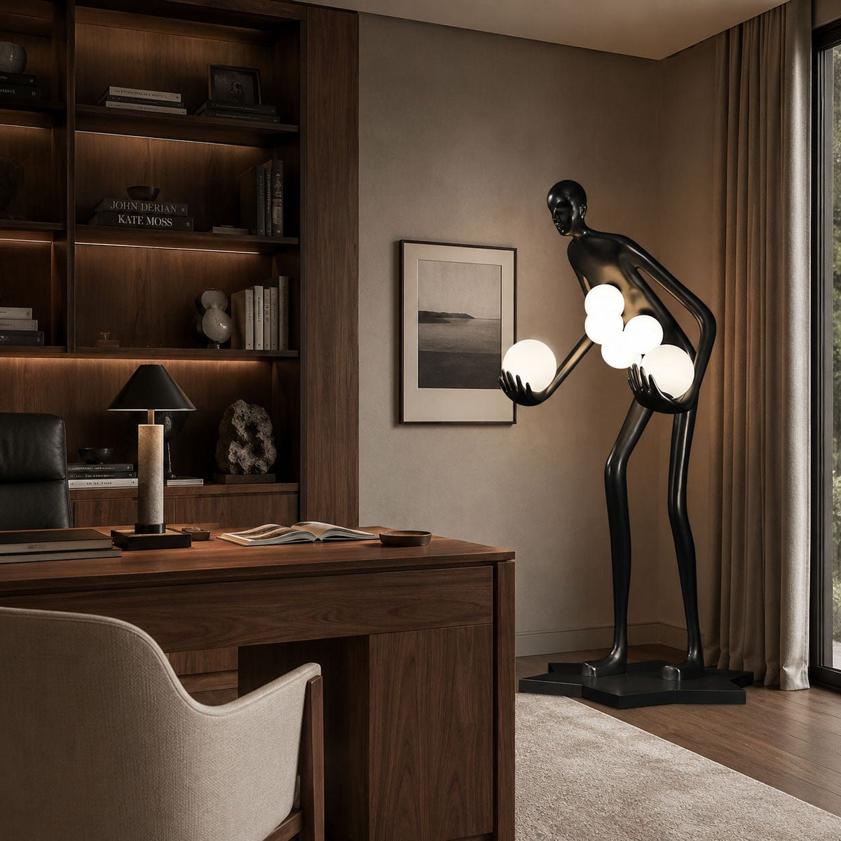 Celestial Guardian Sculpture Floor Lamp