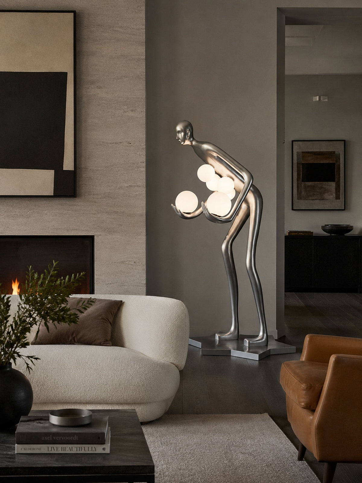 Celestial Guardian Sculpture Floor Lamp
