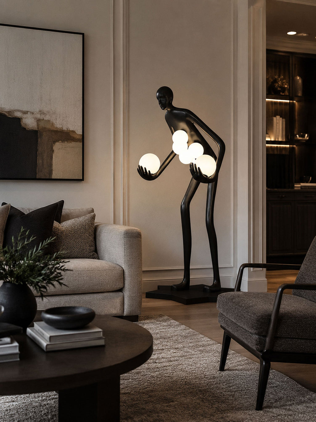 Celestial Guardian Sculpture Floor Lamp