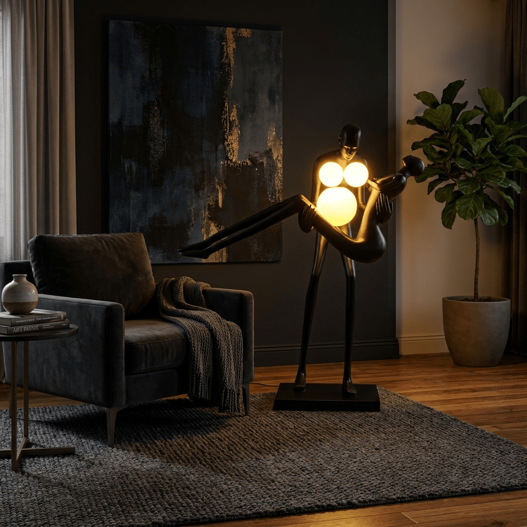Moonlit Embrace Sculpture Lamp
