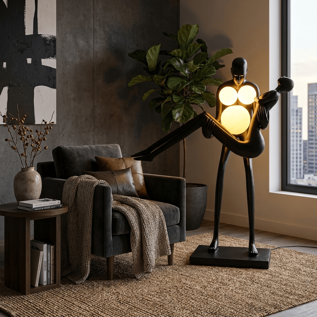 Moonlit Embrace Sculpture Lamp