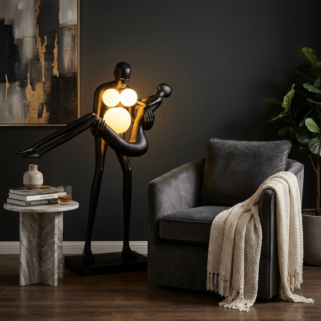 Moonlit Embrace Sculpture Lamp