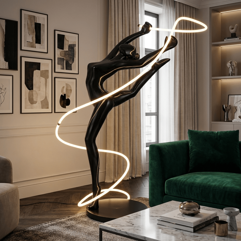 Aurelia Ribbon Dancer Floor Lamp