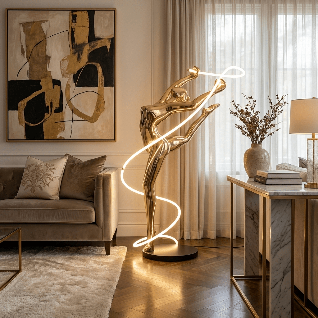 Aurelia Ribbon Dancer Floor Lamp